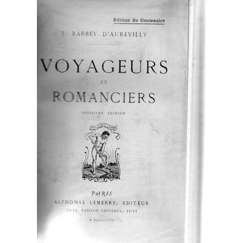 Voyageurs Et Romanciers Barbey D'Aurevilly   