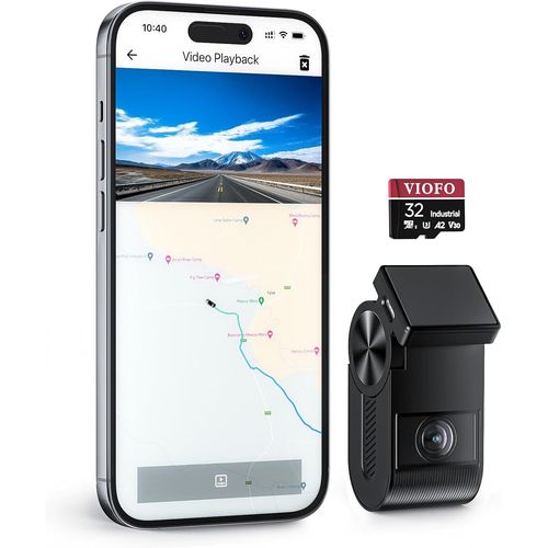 VS1 Mini Dashcam,1440p/2K HDR,STARVIS 2 Sensor,Free 32GB SD Card,5GHz Wi-Fi,Voice Control,GPS,Night Vision 2.0,24-Hour Parking Mode,512GB Max.