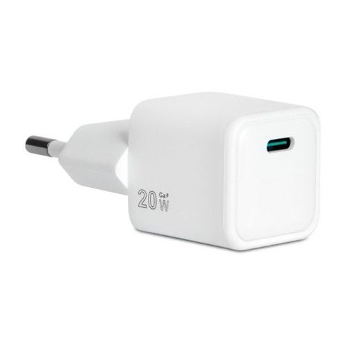 Vultech Caricatore Usb-C 20w Ricarica Rapida Gan Universale Bianco Cc-120pdcugwh