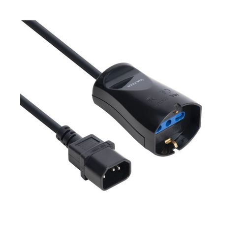 Vultech Mu-Ups02 Cble lectrique Noir 0,125 M Iec C14 Schuko