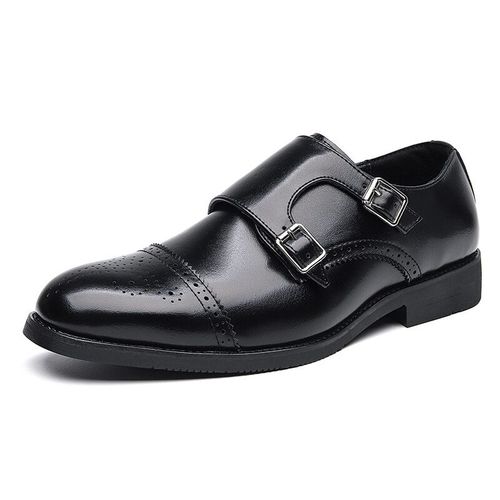 Waerta-Chaussures Basses En Cuir Marron  Double Structure Pour Hommes,Chaussures Pointues Classiques,Soire  La Mode,Banquet D'affaires - 39