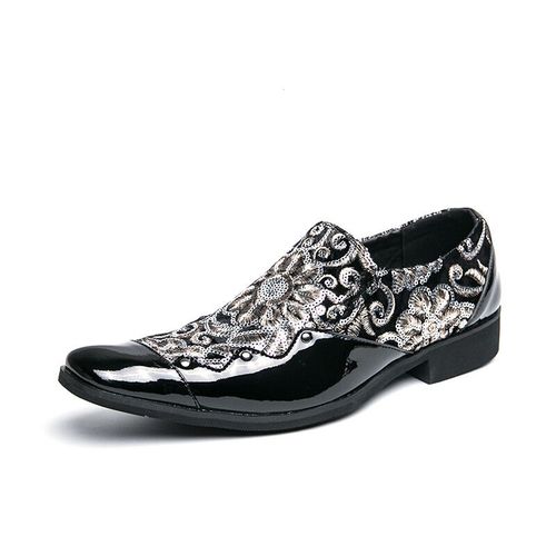 Waerta-Mocassins En Cuir Imprim De Style Britannique Pour Hommes,Chaussures Dcontractes Respirantes,Chaussures  Enfiler,Rendez-Vous,Conduite,Fte,Tendances De La Mode - 38