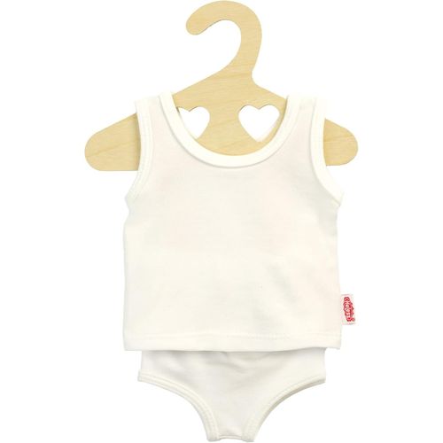 wagner-2221-Vtements De Poupe En Jersey lastique,Ensemble De Sous-Vtements 2 Pices En Blanc Avec Maillot De Corps Et Slip Pour Poupes Et Peluches De Taille 35-45 Cm