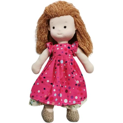 wagner-Accessoires De Poupe 36 Cm-Bb Fille-Avec Cheveux Boucls-Jolie Poupe En Tissu Faite  La Main-Avec Vtements-Partenaire De Sommeil-Poupe En Tissu Doux-Cadeau D'Anniversaire-Poupe