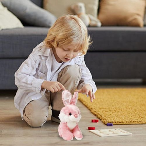 Wagner-Accessoires De Poupe Jouets De Lapin De Simulation,Poupes De Lapin Blanc,Poupes,Poupes D'anniversaire,Poupes Mignonnes,Vtements De Poupe 43 Cm Filles (A,30 Cm)