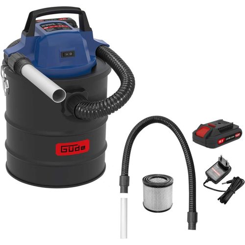 Wagner-Aspirateur  Cendres Sans Fil As 18-201-05 (18 V,Dpression Max. 80 Mbar,Longueur Du Tuyau : 1 M,Volume Du Rservoir : 15 L,Avec Filtre Hepa Et Batterie 2,0 Ah Avec Chargeur)