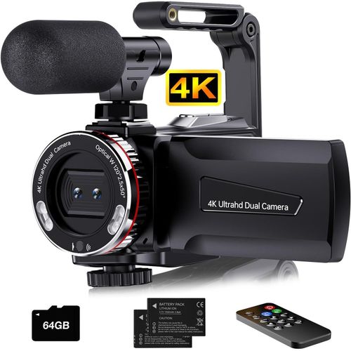 wagner-Camra Vido 4K 64Mp Camscope Vlogging Camra Youtube,Dual Camera 3