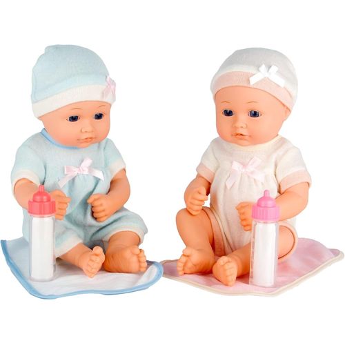 wagner-Dream Collection Poupes Jumeaux,Avec Accessoires De Poupe,Corps Doux En Vinyle,Vtements De Poupe,Ttine Et Biberon,30 Cm,Poupe  Partir De 2 Ans