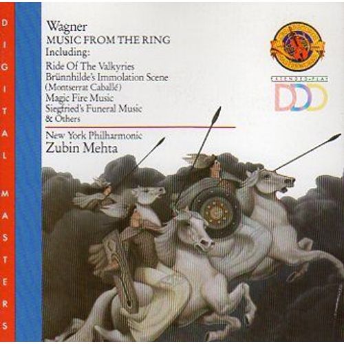 Wagner Musique De L'anneau Des Nibelung Das Rheingold L'or Du Rhin Die Walkre Walkyrie Siegfried Gtterdmmerung Crpuscule Des Dieux Montserrat Caball Peter Wimberger Basse-Baryton Dir Zubin Mehta - Richard Wagner 1813-1883 : Music From The Ring Das Rheingold Die Walkre Siegfried Gtterdmmerung Le Crpuscule Des Dieux Montserrat Caball Soprano & New-York Philharmonic Orchestra Dir Zubin Mehta