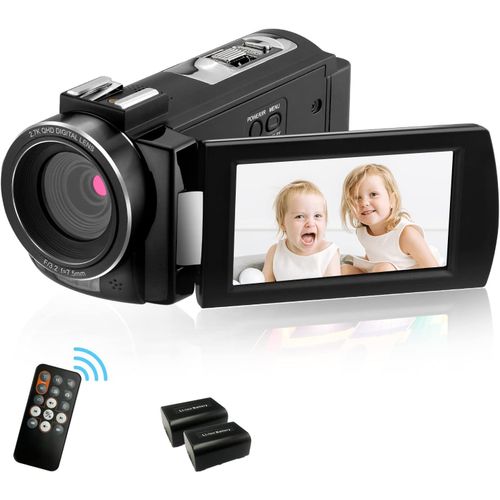 wagner-Ordro Ae7 2.7K Camscope Ir Vision Nocturne Appareil Photo Numrique 3.0 Tft cran Tactile Zoom Numrique 16X Pour Youtube Vlog Avec Tlcommande Et 2 Piles
