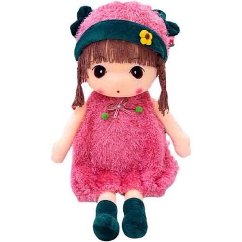 wagner-Poupe De Chiffon Fille Bb Poupe Jouet En Peluche Jouet Poupe Adorable 1Er ge Conte De Fes Princesse Poupe Mignonne Plush Toys Cadeau De Naissance Nol Anniversaire Baptme (Rose 45Cm)