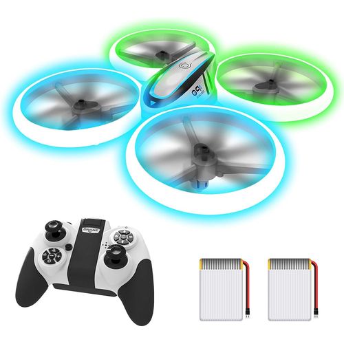 Wagner-Q9s Drone Enfant,Helicoptere Telecommande Avec Lumires Bleues Et Vertes Et Deux Batteries,Rc Quadricoptre Avec Maintien D'altitude Et Mode Sans Tte,Jouet Cadeau Pour Garons Et Filles