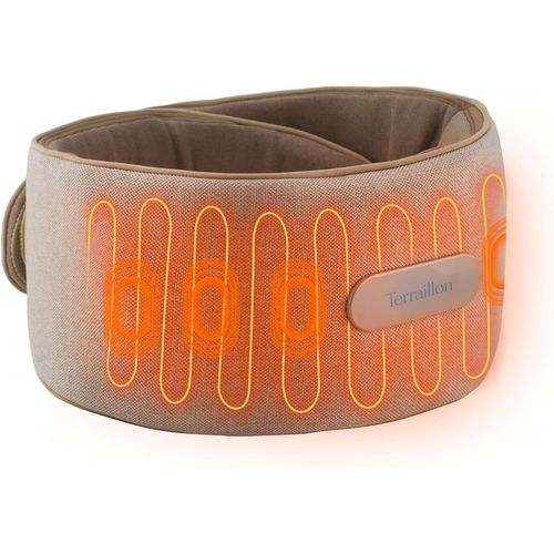Waist Massager,Ceinture Chauffante/Massage Dos,Lombaires Et Ventre-2 Modes Massage : Vibration Et Compression,3 Niveaux De Temprature,Rechargeable En Usb-C