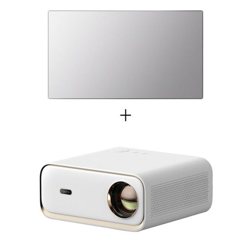 Wanbo X5 Projecteur LCD avec cran de projection anti-lumire WANBO HD, vue visuelle 150, angle de gain visuel 30, gain de couleur 1,8 fois, 16:9