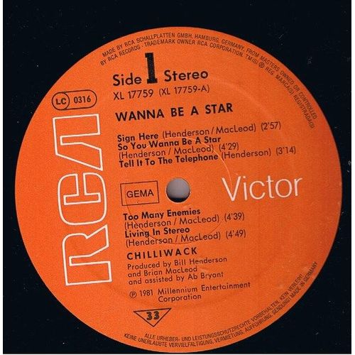 Wanna Be A Star - Chilliwack
