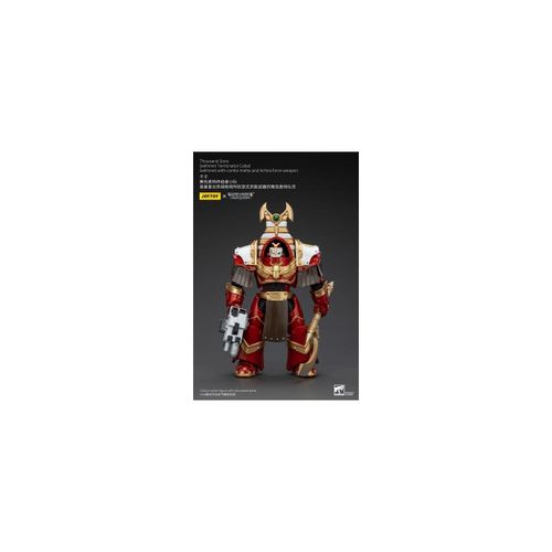 Warhammer - Figurine 1/18 Thousand Sons Sekhmet Terminator Cabal Sekhmet Avec Combi-Melta And Achea Force Weapon 14 Cm