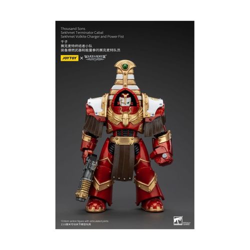 Warhammer The Horus Heresy - Figurine 1/18 Thousand Sons Sekhmet Terminator Cabal Sekhmet Volkite Charger And Power Fist 14 Cm