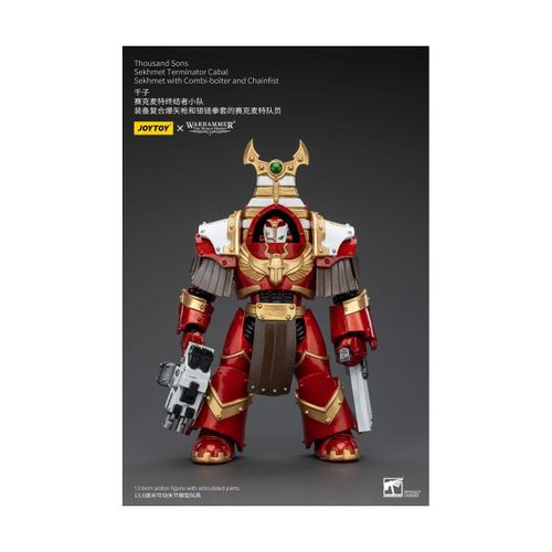 Warhammer The Horus Heresy - Figurine 1/18 Thousand Sons Sekhmet Terminator Cabal Sekhmet With Combi-Bolter Et Chainfist 14 Cm