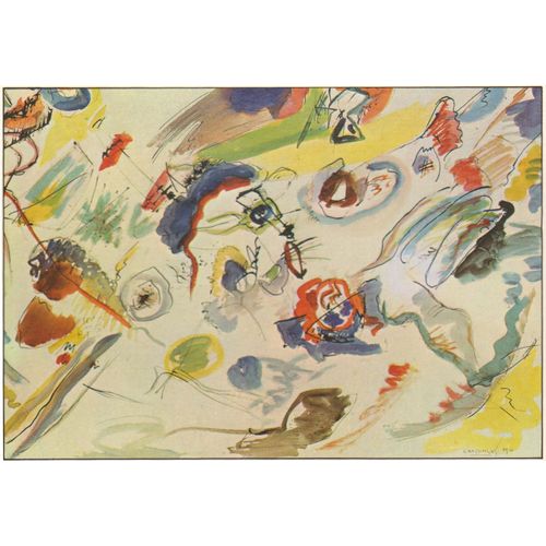 Wassily Kandinsky : Premire Aquarelle Abstraite 1910