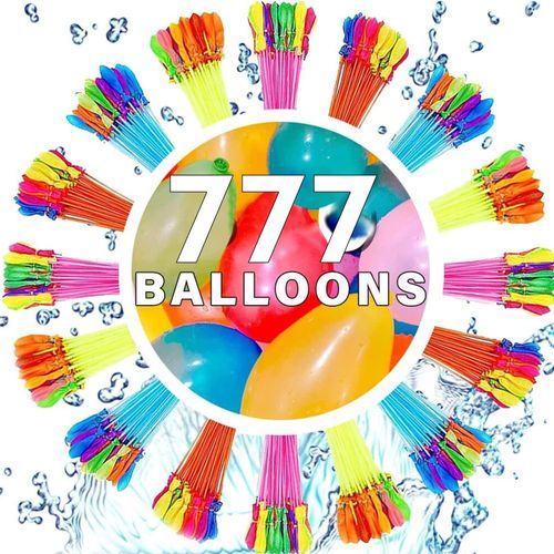 Water Balloons Quick Fill 777 Pack Self Sealing Instant Biodegradable