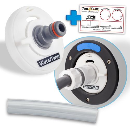 Waterwin Bouchon De Rservoir Avec Raccord D'eau - Raccord De Remplis Pour Bec De Remplis D'eau - Accessoire De Camping-Car - Version Eco - Adaptateur 3 Broches D : 78[Voi6175467]