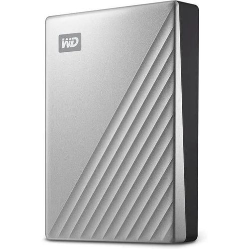 WD 2To My Passport Ultra - ArgentDisque dur externe portable avec logiciels de gestion et de sauvegarde et protection par mot A90