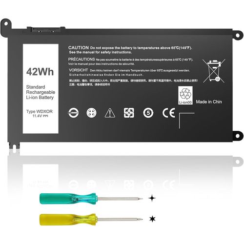 Wdx0R Wdxor Batterie De Remplacement Pour Ordinateur Portable Dell Inspiron 13 15 17 5000/7000 Series, 5770 5567 7579 7573 7378 5565 5378 5379 5767 Latitude 3490 3590 3340 340 400[PCOM4284631]