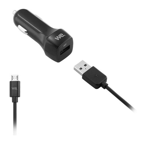 We Chargeur Voiture Allume Cigare Usb Pour Portable Samsung/Xiaomi/Oneplus/Huawei Et Tout Autre Mobile Ncessitant Une Charge Usb 5v / 2.4a Avec 1 Cable De 1.5m Torsad - Blanc