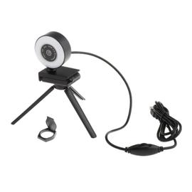 Caméra webcam USB HD avec microphone LED pour ordinateur de bureau PC  portable