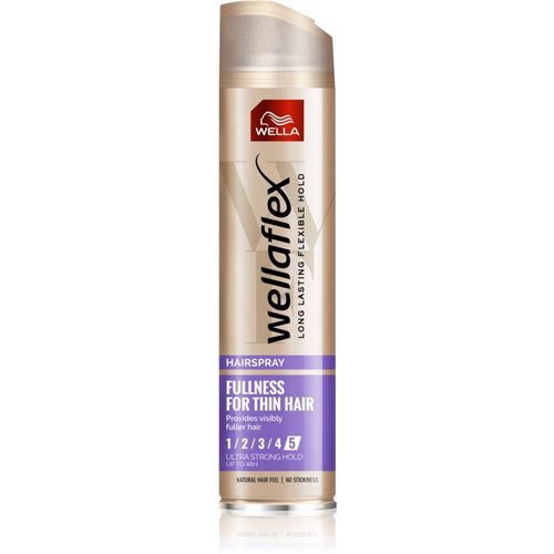 Wella Wellaflex Fullness For Thin Hair Laque Cheveux Fixation Extra Forte lasticit Et Volume 250 Ml