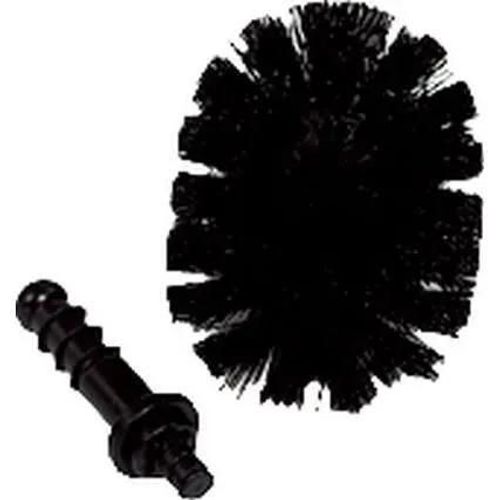 Wenko Tte De Brosse Wc Noire De Rechange Pour Porte-Brosse Wc, Avec Adaptateur, Polypropylne,  7,5 Cm, Noir