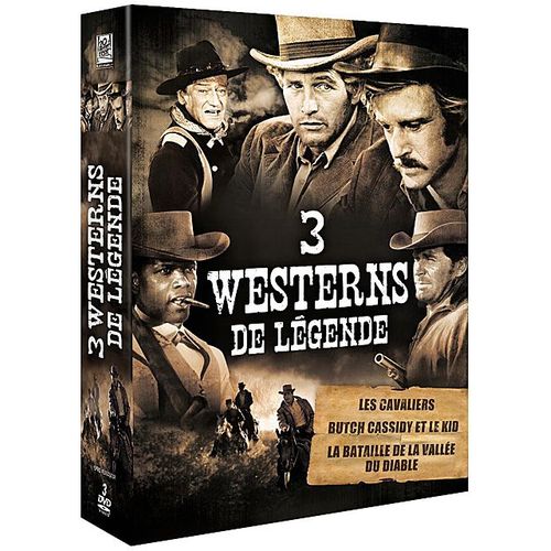 Westerns De Lgende - Coffret 3 Films : Les Cavaliers + La Bataille De La Valle Du Diable + Butch Cassidy Et Le Kid - Pack