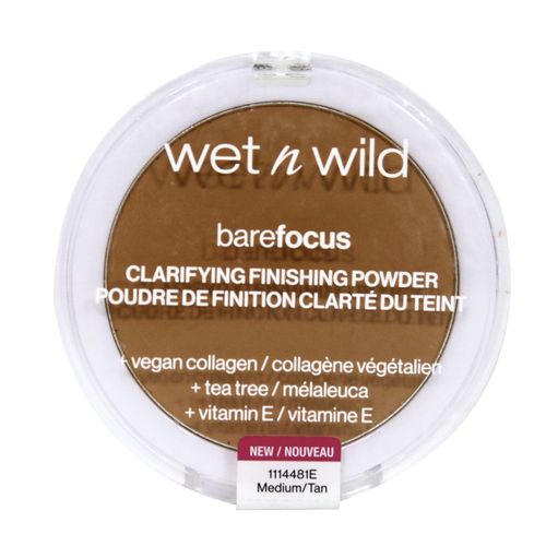 Wet N Wild - Bare Focus Clarifying Finishing Powder - Medium/Tan Poudre De Finition Moyenne  Fonce Moyen  Fonc - 6g 6 G