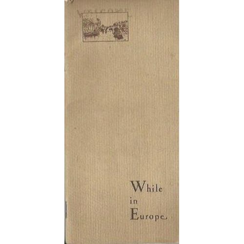 While In Europe A Directory For Tourists And Visitors   de collectif  Format Broch 