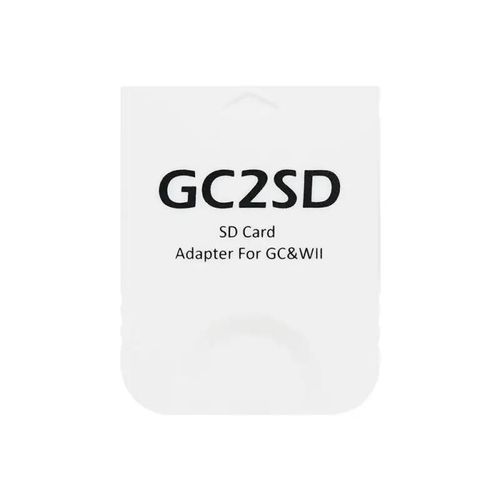 White - Gamecube-Lecteur De Carte Mmoire Pour Wii 512mb Gc2sd, Adaptateur De Carte Pour Console Nintendo Gamecube Et Wii, Accessoires De Jeux