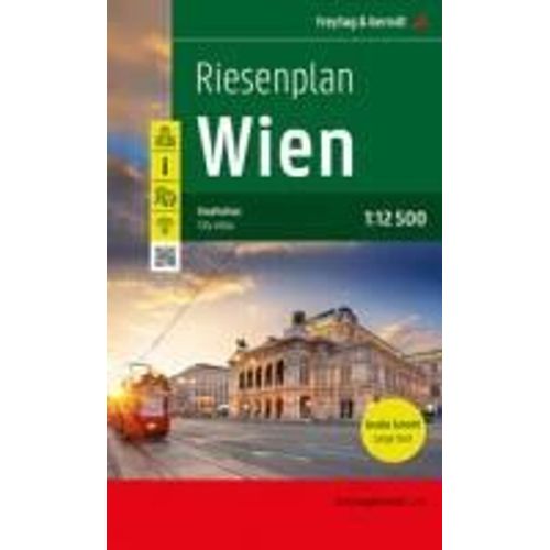 Wien, Riesenplan, Stdteatlas 1:12.500, Freytag & Berndt    Format Broch 