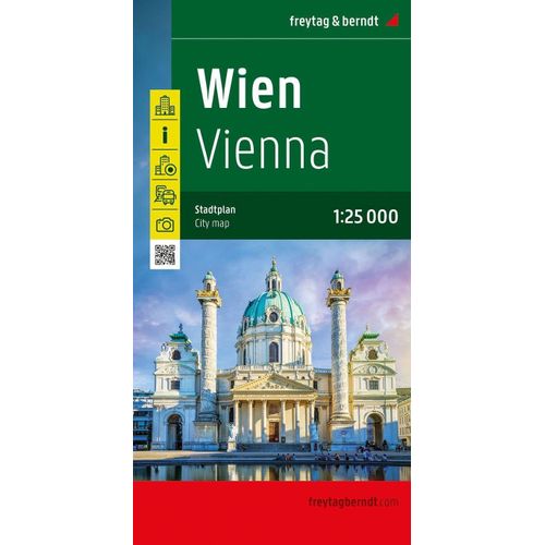 Wien, Stadtplan 1:25.000, Freytag & Berndt    Format Carte Plan 