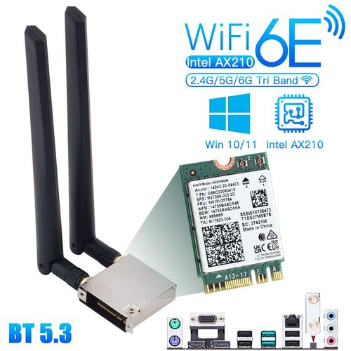Wifi go ax210 - Fenvi Ax3000rgb Wi-fi 6 Pcie Carte Wifi Pc De Bureau De Jeu Pour Bluetooth5.2 Bi-bande 802.11ax Adaptateur Sans Fil Mu-mimo Rvb Lumire