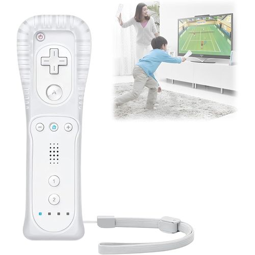 Wii Controller Wii Tlcommandes : Tlcommande Sans Fil Blanche,Manette De Jeu Compatible,Contrleur Wii Avec Housse En Silicone,Tlcommande Wii Pour Console Wii/Wiiu.[R138]
