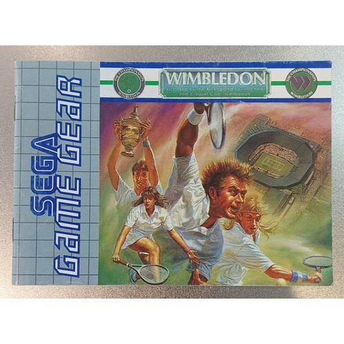 Wimbledon - Notice Officielle Game Gear - Sega