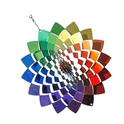 Wind Spinners Outdoor Stainless Steel Wind Spinners Colorul Wind Chime Ornaments Jardin Dcoration Suspendue