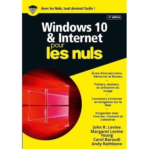 Windows 10 & Internet Pour Les Nuls    Format Grand Format 