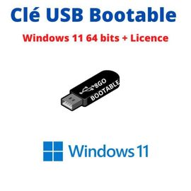 Windows 11 FAMILLE 64 bits sur Clé USB avec licence Rakuten