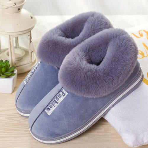 Winter 2021 Warm Soft Women's Fashion And Indoor Plush Slippers Australian U Style High Quality Cotton Shoes - 42