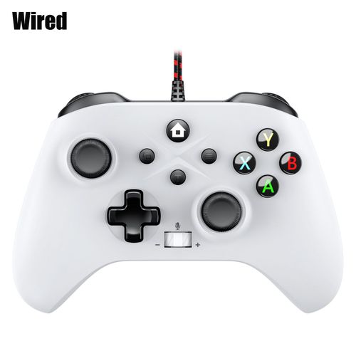 Wired White - Manette De Jeu Sans Fil Avec Fonction Turbo, Manette De Jeu, Manette De Console, Xbox One Series X, S, Pc, Ios, Android, Steam, Gyroscope 6 Axes