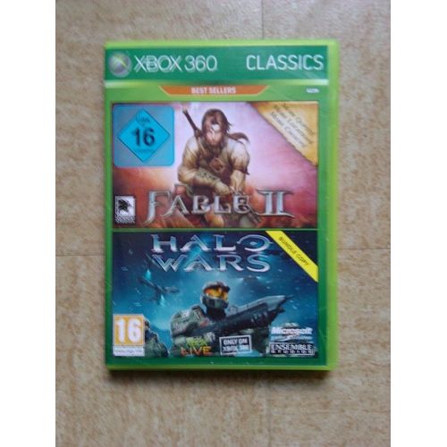 Wireless Entertainment Pack Classics : Manette Sans Fil + Fable Ii + Halo Wars