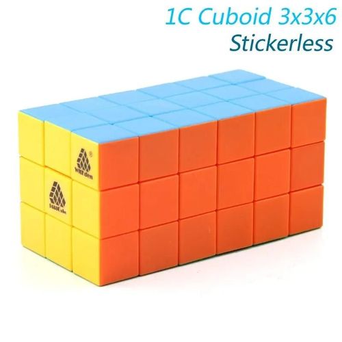 Witeden-Cuboid Magic Cube Puzzles Pour Enfants,Speed Brain Teaser,Challenging Dos Toys,3x3x4,3x3x5,3x3x6,3x3x7,3x3x8 - Type 1c Cuboid 3x3x6 C