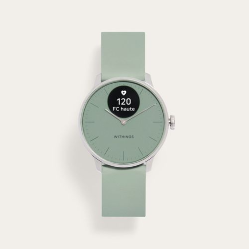 Withings Scanwatch Light - Montre Connecte Sant Cardiovasculaire, 37mm Vert