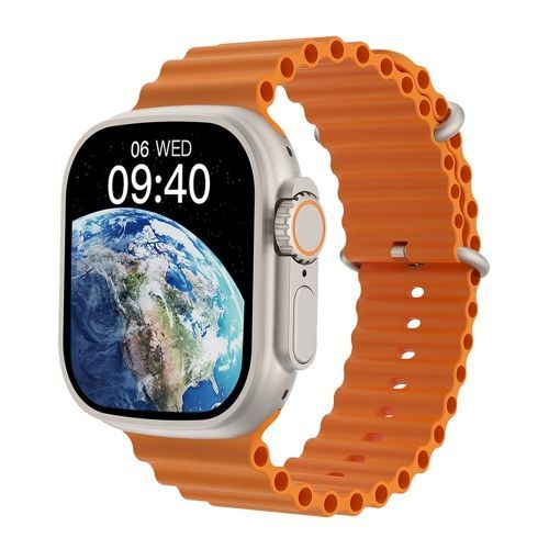 Wiwu Sw01 Ultra Max 2,2 Pouces cran Ips Ip68 Montre Intelligente Bluetooth tanche - Argent