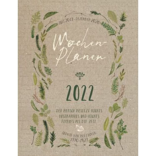 Wochenplaner 2022: Groer Terminplaner Monatsplaner Organizer Mit Jahresbersicht Monatsbersicht Wochenbersicht, To Do Liste + 45 Dot Grid Notizen Punktiert - Kalender Planer A4 Botanik 12 Monate   de Kalender Planer, Stylesyndikat  Format Broch 